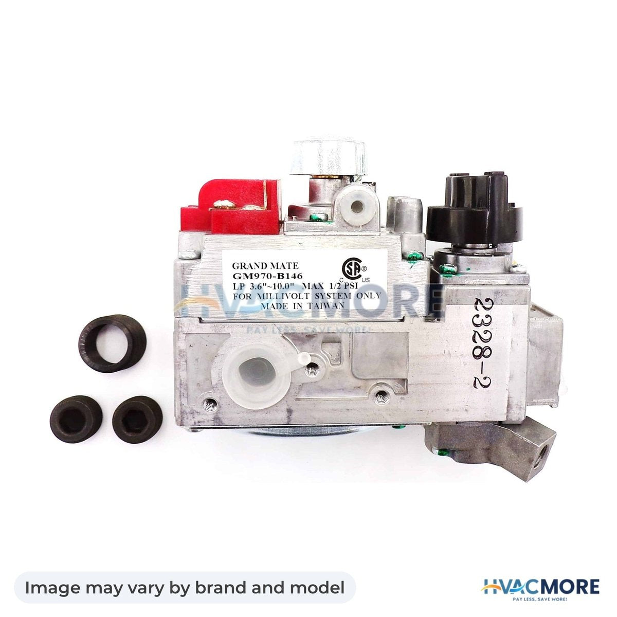 NBK Parts Gas Valve Millivolt, LP HVM-SRV60-523 - Image may vary by brand and model