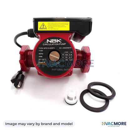 NBK Parts Circulator Pump, 115V, 1/25 HP, 3-SPEED HVM-UPS15-58FC - Image may vary by brand and model
