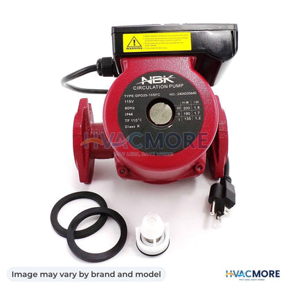 NBK Parts Circulator Pump, 115V, 1/6 HP, 3-SPEED HVM-UPS26-99FC - Image may vary by brand and model